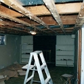 USA ID Boise 7011WAshland LL TVRoom 2001APR07 001  I ripped the ceiling tiles out as they were sagging. I also found that there was no insulation between the floors. : 2001, 7011 West Ashland, Americas, April, Boise, Idaho, North America, TV Room, USA
